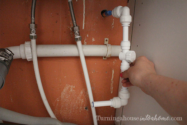 Plan where to cut your existing pipes to connect the new ones