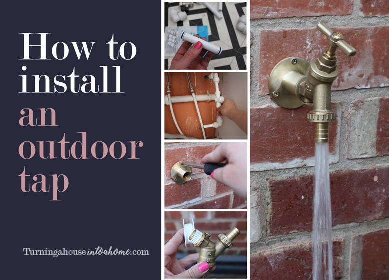 How to install an outdoor tap